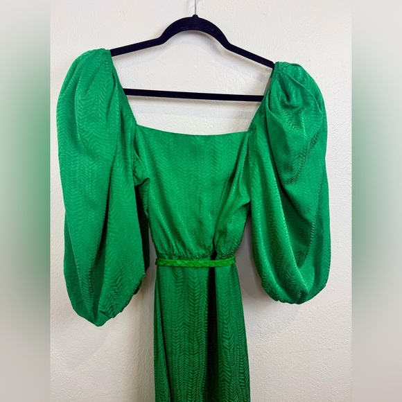 Johanna Ortiz Thread of Thought Puff Sleeve Maxi Dress Size 6 - Picture 7 of 16